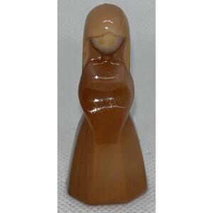 Vintage Mosser Vi Hunter Jenny Figurine Chocolate Glass 1980s